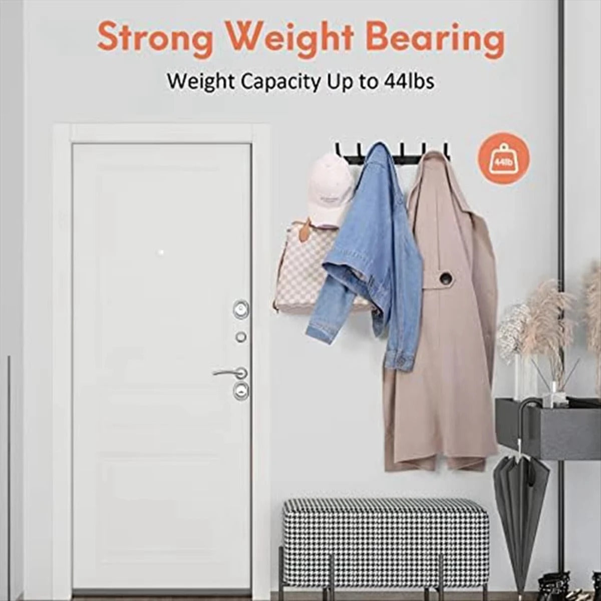 1pc Wall Mount Coat Rack Thickened Cloth Hook Bathroom Sticky Hook Towel Cloth Wall Hanger Iron Crafts For Wall Hanging