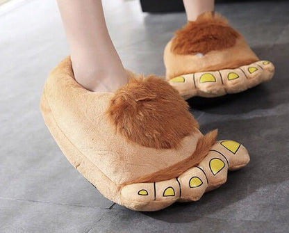 Plush Indoor Warm Home Cotton Slippers