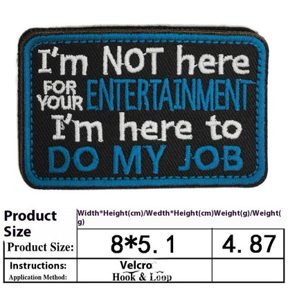 Pet Dog Accessories Embroidered Velcro New Pet Clothing Decorative Sticker Computer Embroidery Chapter