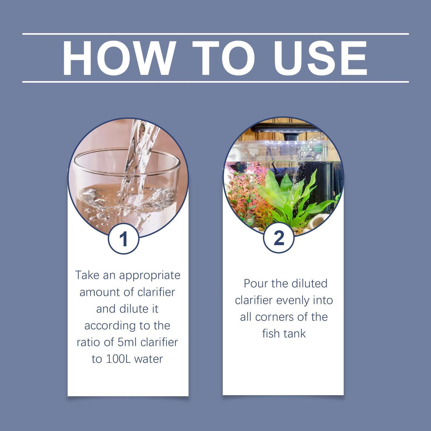 Yebang Fish Tank Water Clarifier Aquarium Water Clarifier Household Fish Tank Decontamination Cleaner