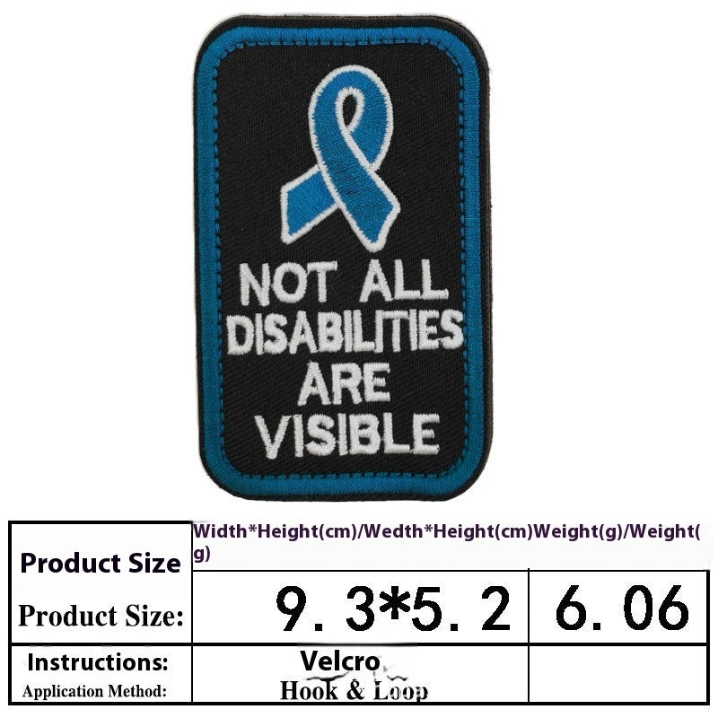 Pet Dog Accessories Embroidered Velcro New Pet Clothing Decorative Sticker Computer Embroidery Chapter