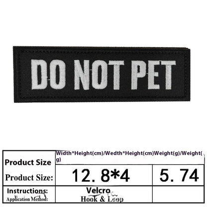 Pet Dog Accessories Embroidered Velcro New Pet Clothing Decorative Sticker Computer Embroidery Chapter