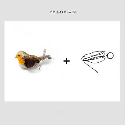 Cute Bird Design Cat Teaser Toy, SimulationParrot Cat Teaser Toy, Interactive Cat Teaser Toy,Pet Supplies Catbirdtoy Catnip