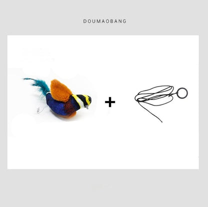 Cute Bird Design Cat Teaser Toy, SimulationParrot Cat Teaser Toy, Interactive Cat Teaser Toy,Pet Supplies Catbirdtoy Catnip