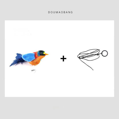 Cute Bird Design Cat Teaser Toy, SimulationParrot Cat Teaser Toy, Interactive Cat Teaser Toy,Pet Supplies Catbirdtoy Catnip