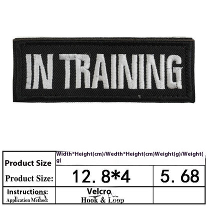 Pet Dog Accessories Embroidered Velcro New Pet Clothing Decorative Sticker Computer Embroidery Chapter