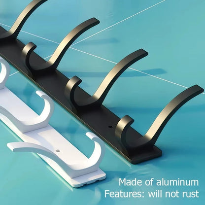 1pc Wall Mount Coat Rack Thickened Cloth Hook Bathroom Sticky Hook Towel Cloth Wall Hanger Iron Crafts For Wall Hanging