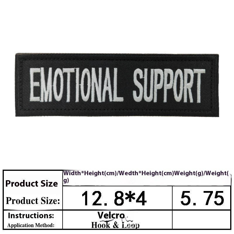 Pet Dog Accessories Embroidered Velcro New Pet Clothing Decorative Sticker Computer Embroidery Chapter