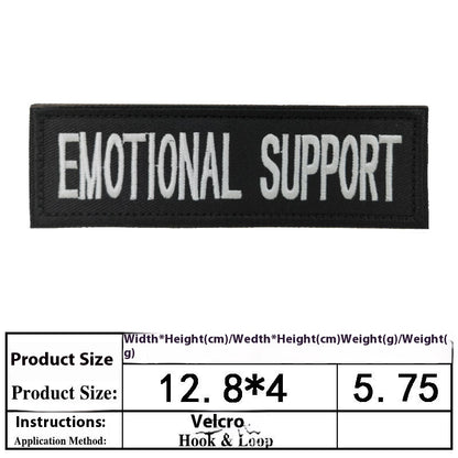 Pet Dog Accessories Embroidered Velcro New Pet Clothing Decorative Sticker Computer Embroidery Chapter