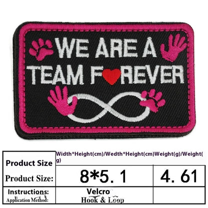 Pet Dog Accessories Embroidered Velcro New Pet Clothing Decorative Sticker Computer Embroidery Chapter