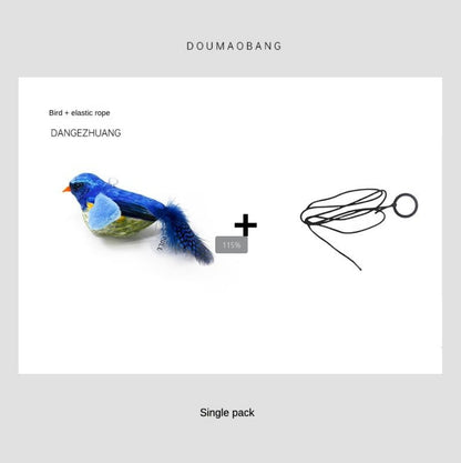 Cute Bird Design Cat Teaser Toy, SimulationParrot Cat Teaser Toy, Interactive Cat Teaser Toy,Pet Supplies Catbirdtoy Catnip