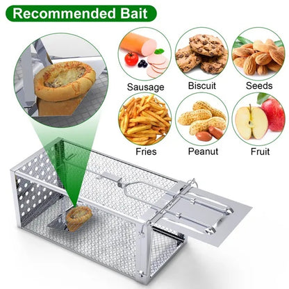 Single Door Rat Trap Cage Humane Rodent Trap Mouse Trap