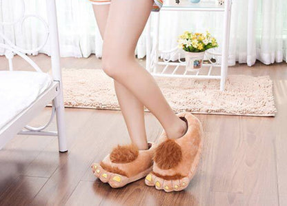 Plush Indoor Warm Home Cotton Slippers