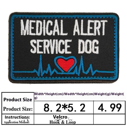 Pet Dog Accessories Embroidered Velcro New Pet Clothing Decorative Sticker Computer Embroidery Chapter