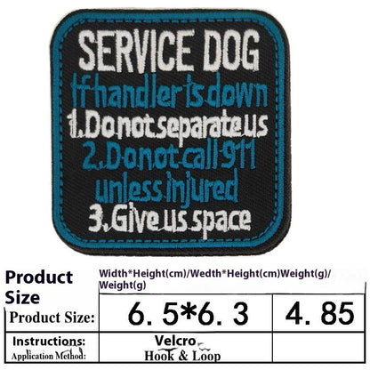 Pet Dog Accessories Embroidered Velcro New Pet Clothing Decorative Sticker Computer Embroidery Chapter