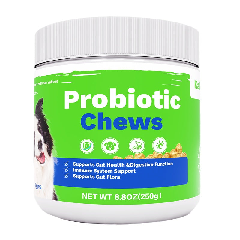 OEM Hot Sales Probiotics Chews For Pets Customized Shape For Digestive Health Pets Supplement Healthy Gut For Dogs